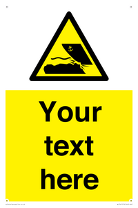 Custom Warning submerged objects in watercraft areas